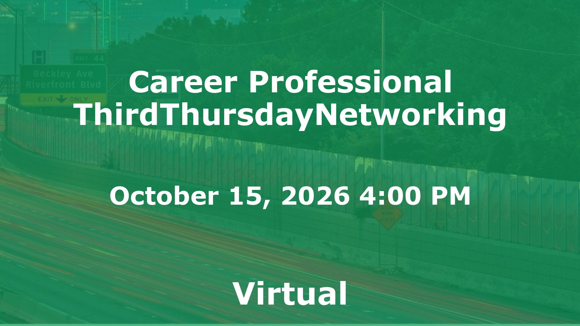 Career Professional ThirdThursdayNetworking event image